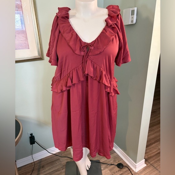 Old Navy Dresses & Skirts - 155. Old Navy Ruffled burnt orange dress